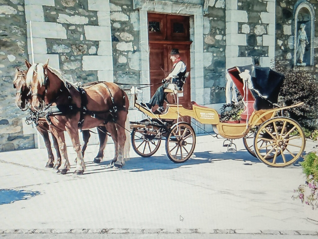 Mariage en calèche